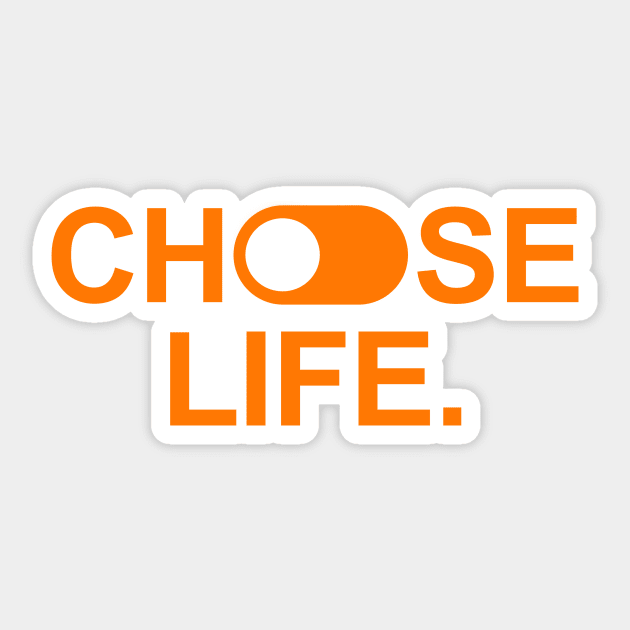 Choose life - trainspotting Sticker by Gman_art